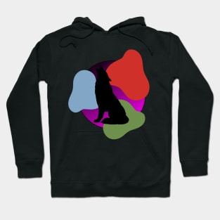 Colorful Wolf art Hoodie